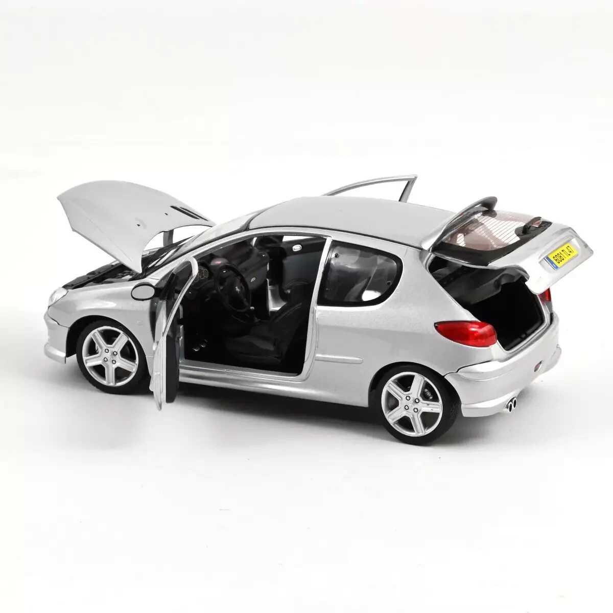 PEUGEOT 206 RC 2003 Silver - 1/18 - NOREV | eBay