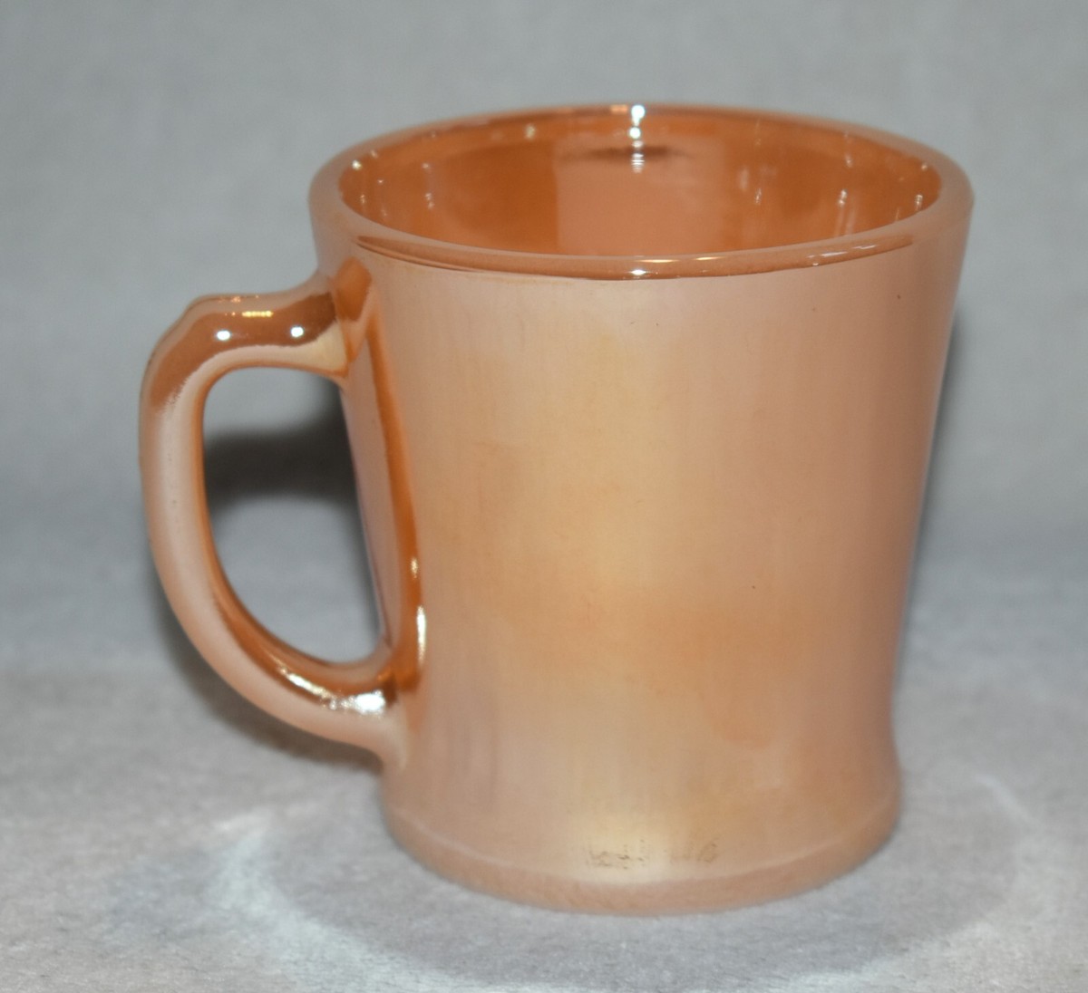 Anchor Hocking Fire King Oven Ware Peach Lustre D Handle Mug