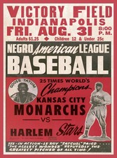 11428.Decor Poster.Room interior.Wall art.Harlem Stars Kansas black baseball ad