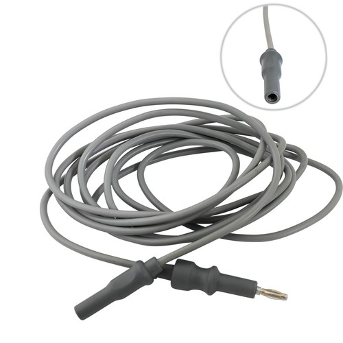 Bayonet Monopolar Forceps Bipolar Forceps Cable 3 Meter Silicon Cord EL-103 - Picture 1 of 2