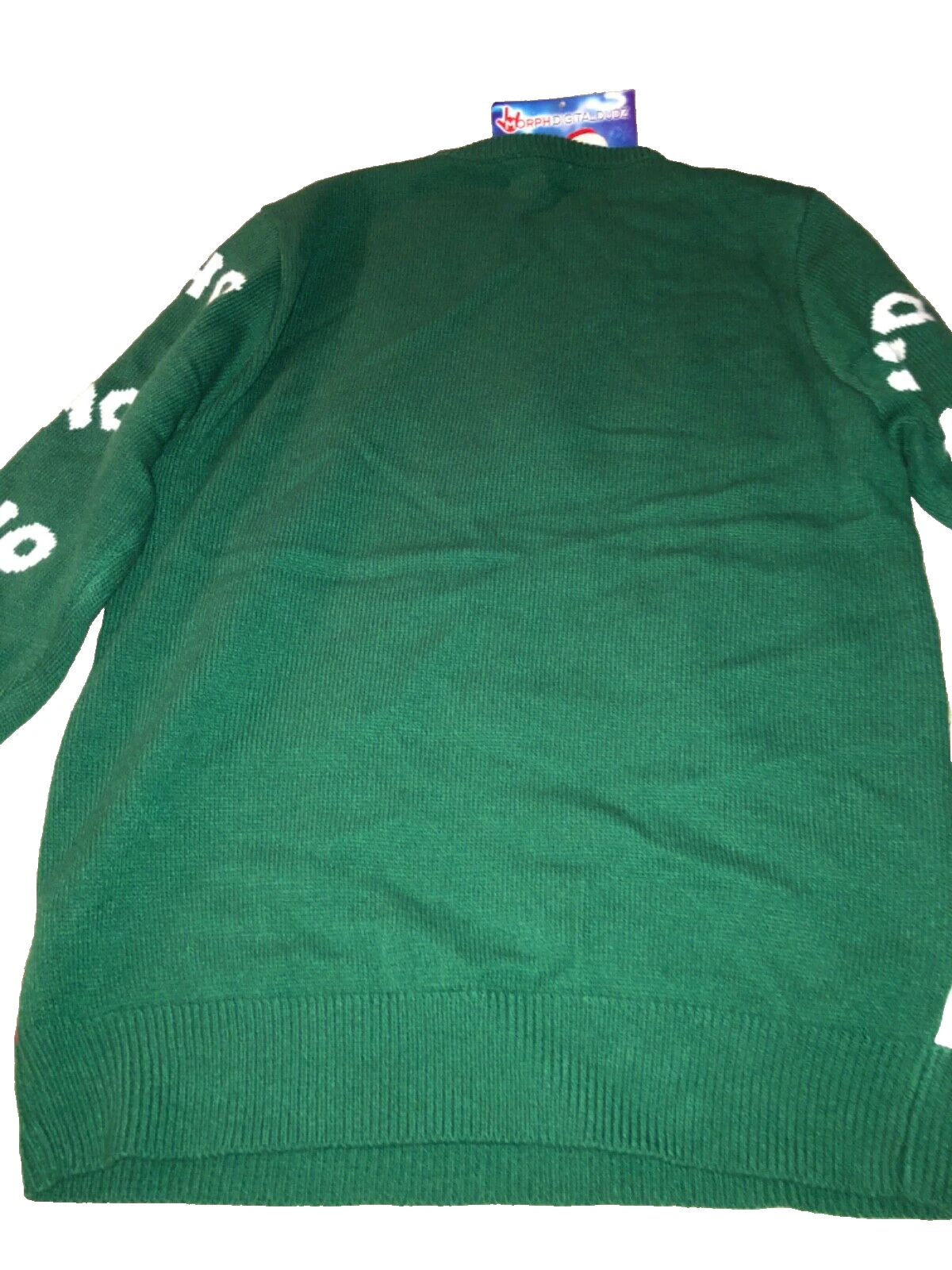 Adult Morph Digital Dudz  Santa Ugly Christmas Sweater Unisex Large NEW