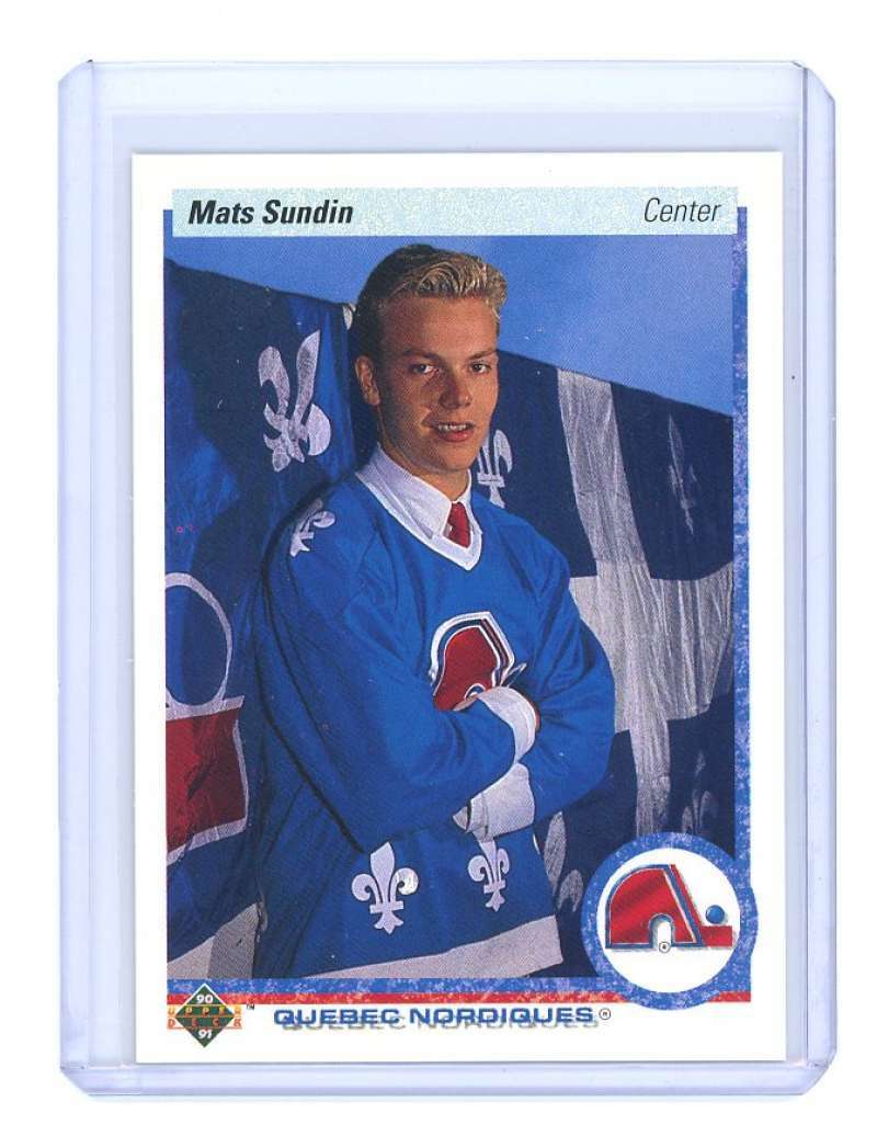 1990-91 upper deck #365 MATS SUNDIN quebec nordiques rookie card