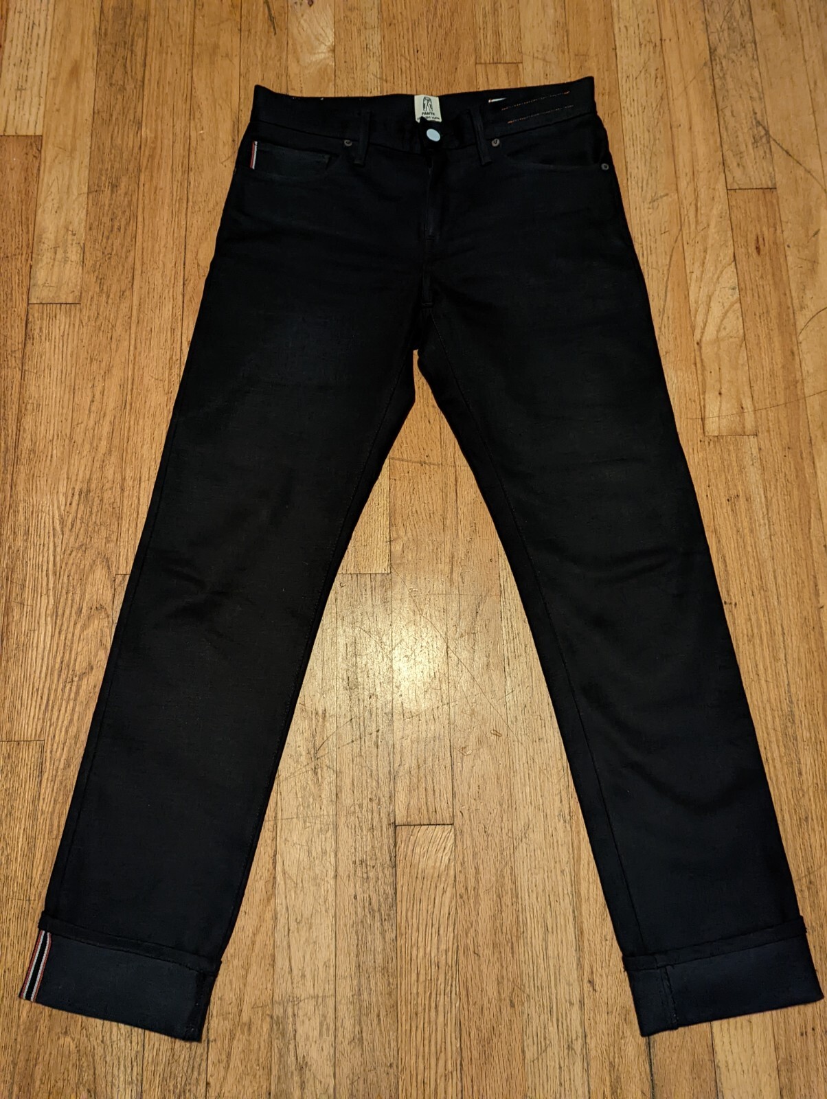 Kato 14oz Black Raw Selvedge The Pen Denim Jeans Size… Gem