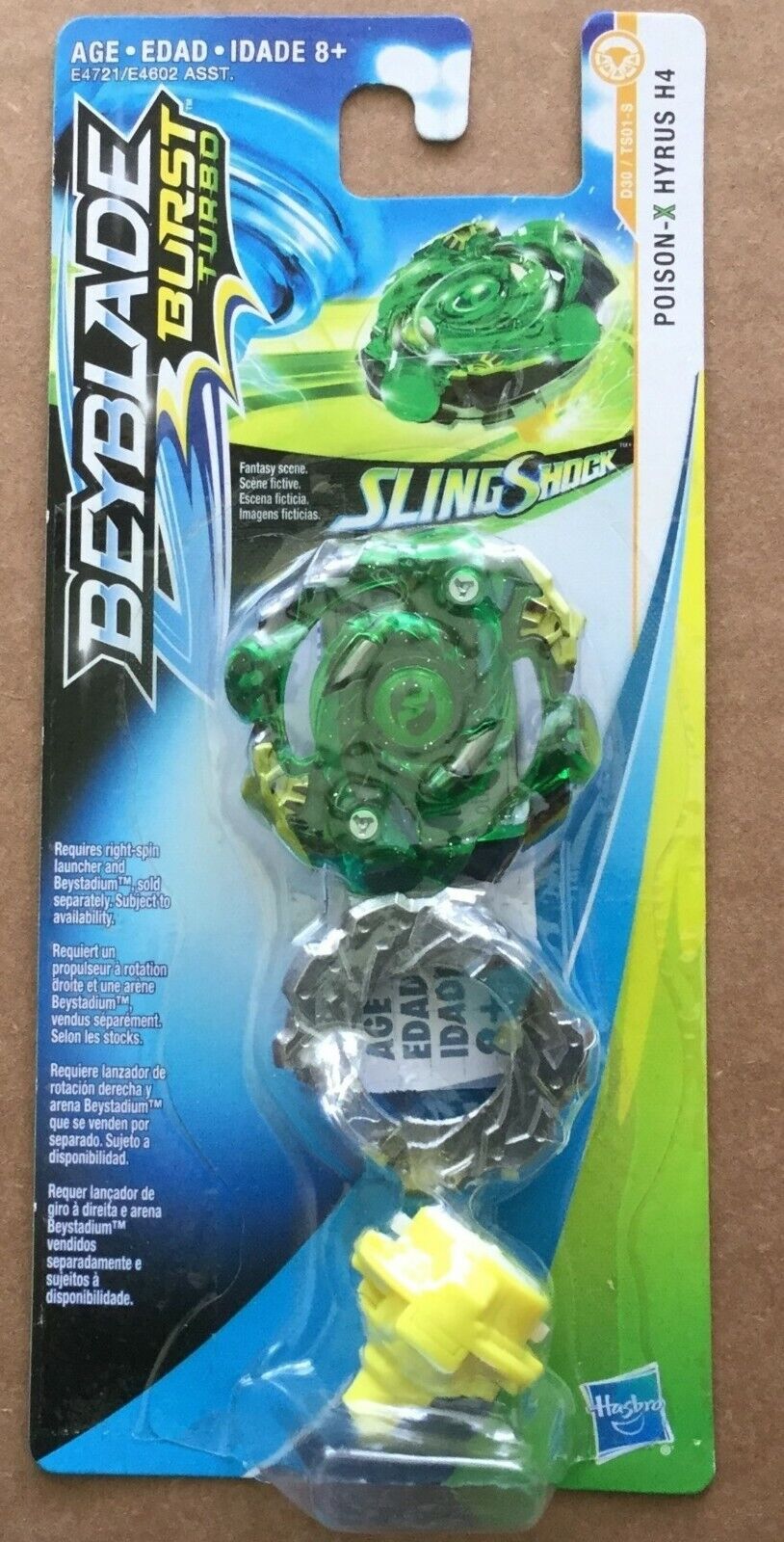 Beyblade Burst Turbo Slingshock - Pião Poison-X Hyrus H4 - Beyblade