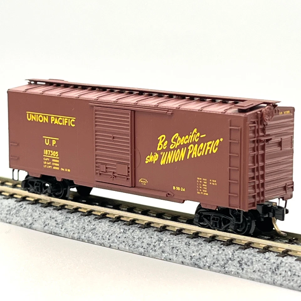 Micro-Trains escala N 20286 Union Pacific PS-1 vagón de carga de una sola puerta hasta 187305 Foto 2 de 4