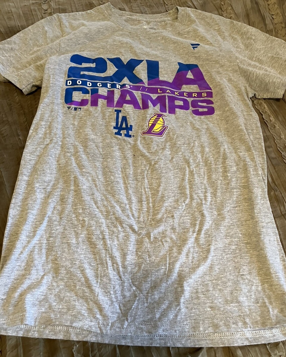 Champions Dodgers Lakers Shirt LOS ANGELES DODGERS Lakers 2XLA