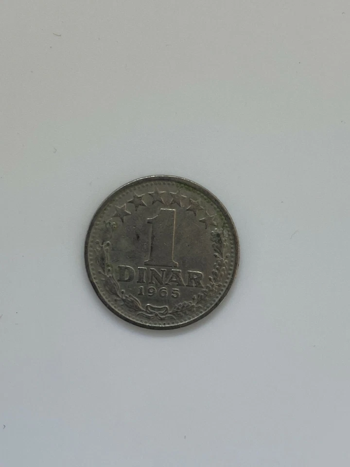 1 dinar, 1965 cobre-nicke Yugoslavia Foto 2 de 2