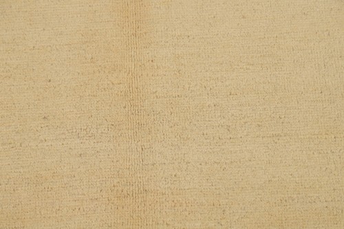 Elegant Handcrafted Gabbeh Solid Light Gold Wool Rug - Limited Edition" 3x4 ft - Picture 6 of 12