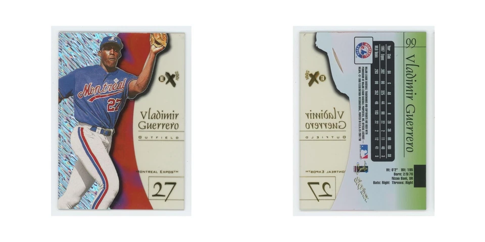 Vladimir Guerrero 1998 SkyBox E-X2001 acetato #99 Montreal Expos casi nuevo Foto 3 de 3