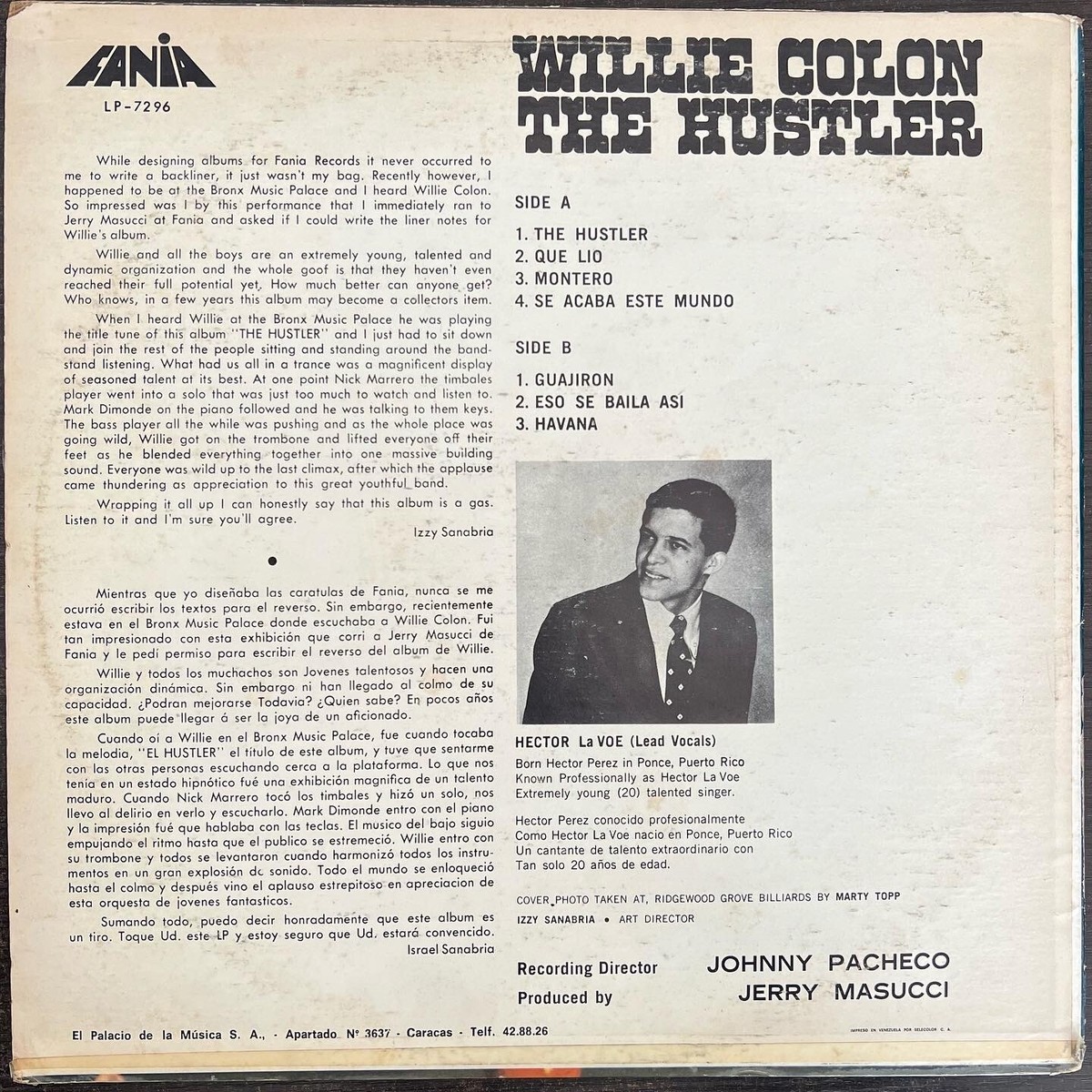 邦楽 THE HELLO WORKS / PAYDAY LP WILLIE COLON - THE HUSTLER, MARK DIMOND, HECTOR LAVOE CLOUD