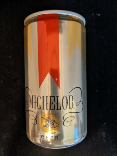 Michelob Beer Can 12 oz Pull Tab Open Attached - Picture 5 of 6