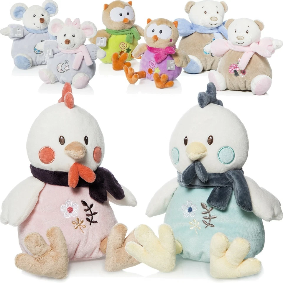 ARTESAVI Baby Spieluhr Einschlafhilfe Babyspieluhr Musikuhr Mobile Bär Eule Maus Küken