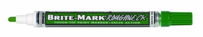 Lot of 12 Dykem #84207 Brite-Mark Roughneck medium tip BLUE paint marker