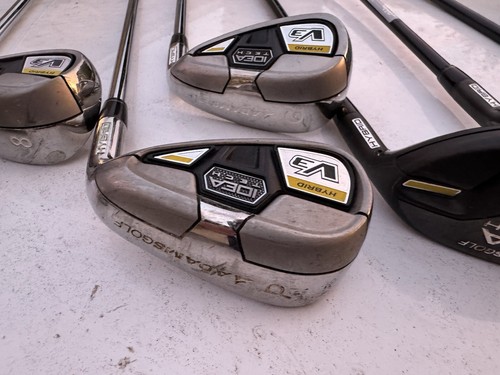 RH Adams Idea Tech V3 Hybrid Iron Set 7-GW 7 8 9 PW GW Steel Shaft 4,5,6 Hybrid - Picture 4 of 14