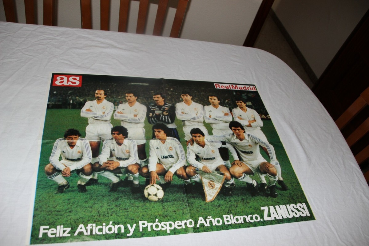 Poster Football Real Madrid Official Journal As (Zanussi) Happy Hobby