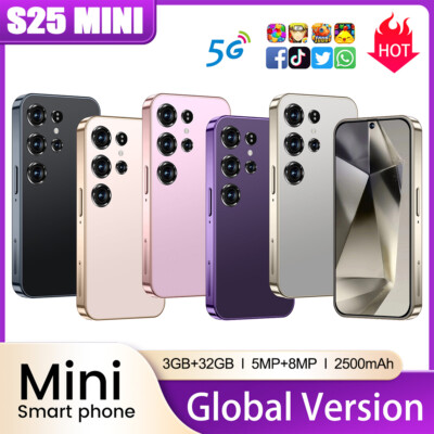 S25 Mini 5G Unlocked Cell Phone Smartphone 32GB Android 13 Dual SIM Cheap Mobile