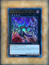 Yugioh Dark Rebellion Xyz Dragon LEDD-ENC32 Ultra Rare 1st Ed Alt Art NM