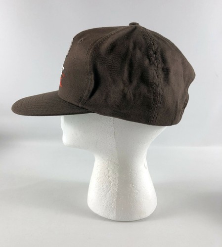Cleveland Browns Starter (Eastport) Snapback Baseball Hat Brown Orange Helmet - Picture 4 of 7