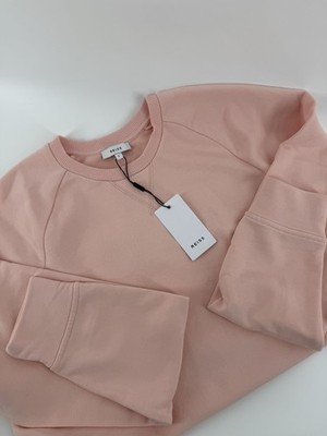 NWT Reiss drew crewneck sweatshirt in pink beauty Size L