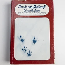 Vintage 1967 Illustrated Animal Tracking Guide | Tracks Trailcraft HC DJ Jaeger