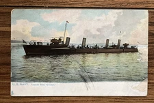 U.S. Navy Torpedo Boat "Decatur" DD-5, Raphael Tuck & Sons Postcard #1076