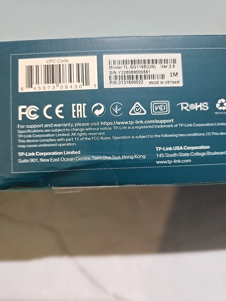 TP-Link TL-SG116E | 16 Port Gigabit Switch | Easy Smart Managed | Plug & Play - Image 2 of 3