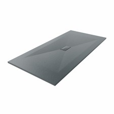 SMC White Black Anthracite Shower Tray for Shower Enclosure Slate Stone Effect