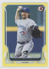 2014 Bowman Yellow 49/99 RA Dickey #23 9ws