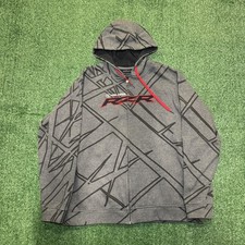 Polaris RZR Racing Hoodie Sweatshirt XL Gray Full Zip SxS Slingshot Off Road
