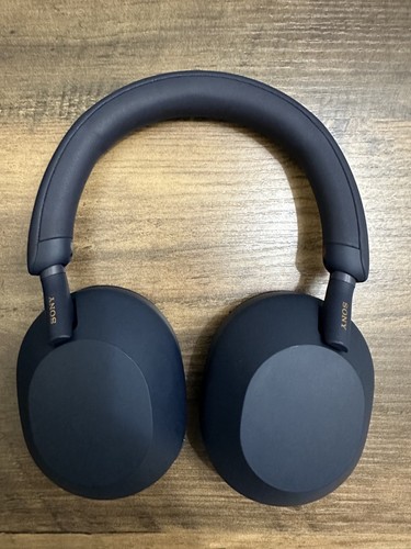 Sony - WH-1000XM5/L Wireless Noise-Canceling Over-the-Ear Headphones - Blue