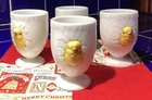 Vintage Westmorland Milk Glass Egg Cups (4)- 3”tall- 1950’s