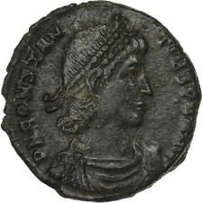 [#1278285] Constantius II, Follis, 348-351, Constantinople, Bronze, AU, RIC:93