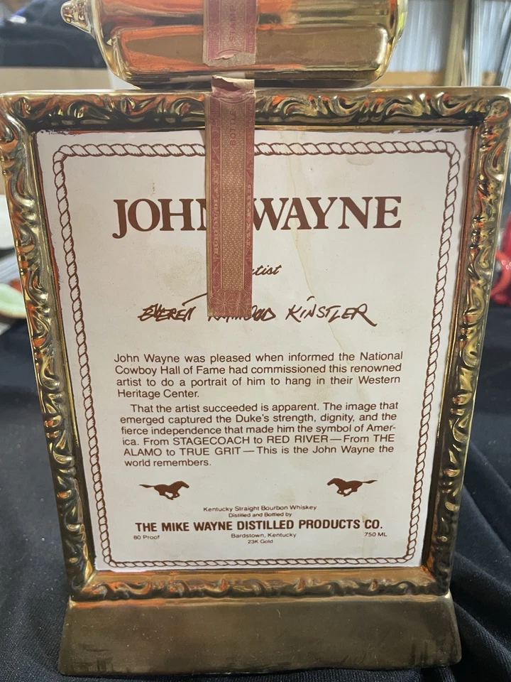 Decantador John Wayne vintage Foto 2 de 3