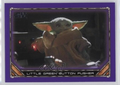 2020 Star Wars The Mandalorian: Season 1 Purple Little Green Button Pusher 0py8