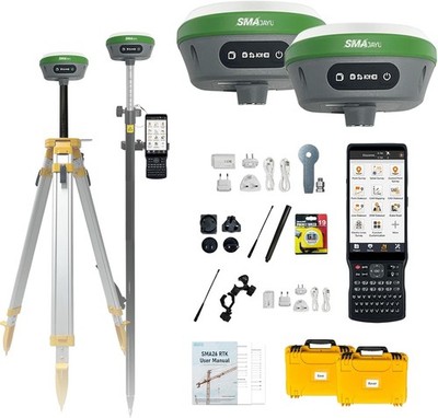 SMA26 Plus GPS GNSS RTK 1 cm Accuracy Base Rover Collector NOAA Certificate 10km