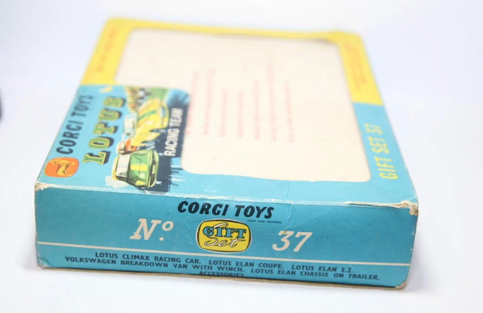 Corgi Gift Set 37 Lotus Racing Set In Original Box - Near Mint Vintage 1960s - Image 4 of 4