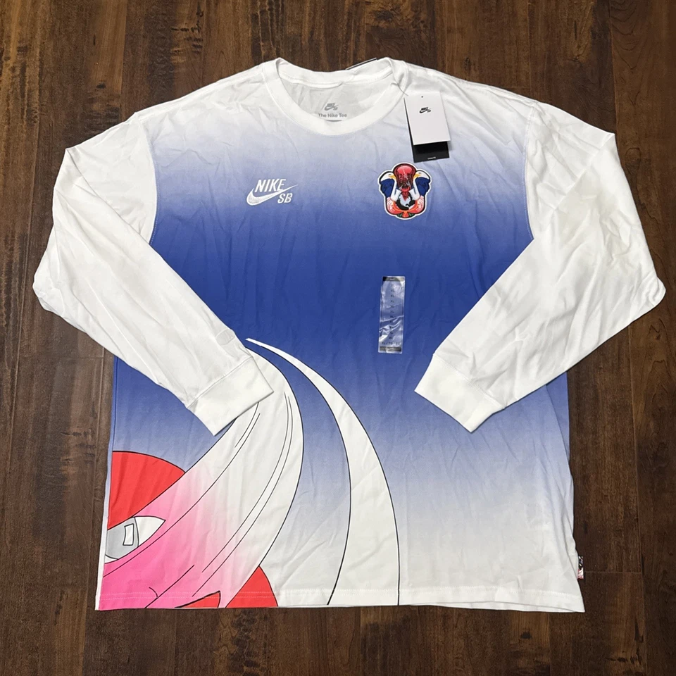 全新带标签 Nike SB Team USA Olympics Federation 滑冰 T 恤 白色 HF4376-100 男式 XL。 A5 — 第 2/4 张图片