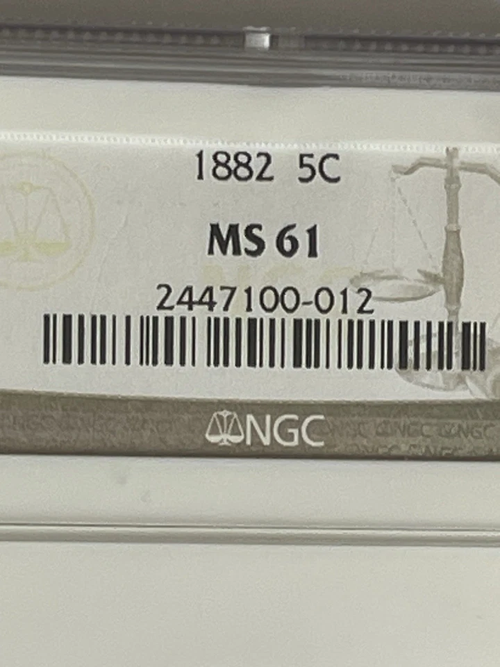 1882 SHIELD NICKEL NGC MS 61 Variety 2 Liberty Head Fast Shipping - Image 3 of 4