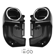 Lower Vented Leg Fairings 6.5" Speaker Box Pods For Harley Touring 1983-2013 US