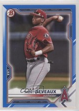2021 Bowman Draft Blue 75/150 Trent Deveaux #BD-133 s3g