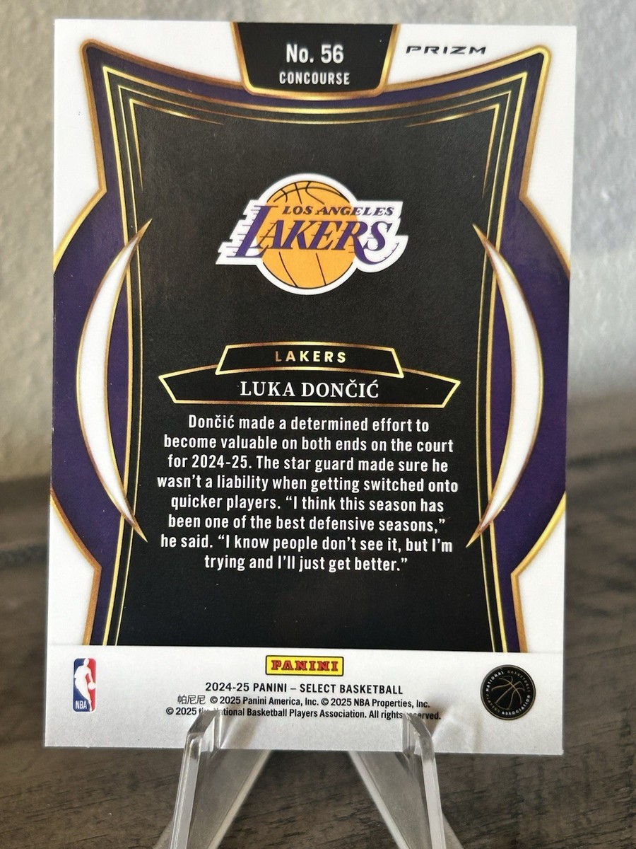 2024-25 Select Basketball Orange Flash Prizm Concourse 56 Luka