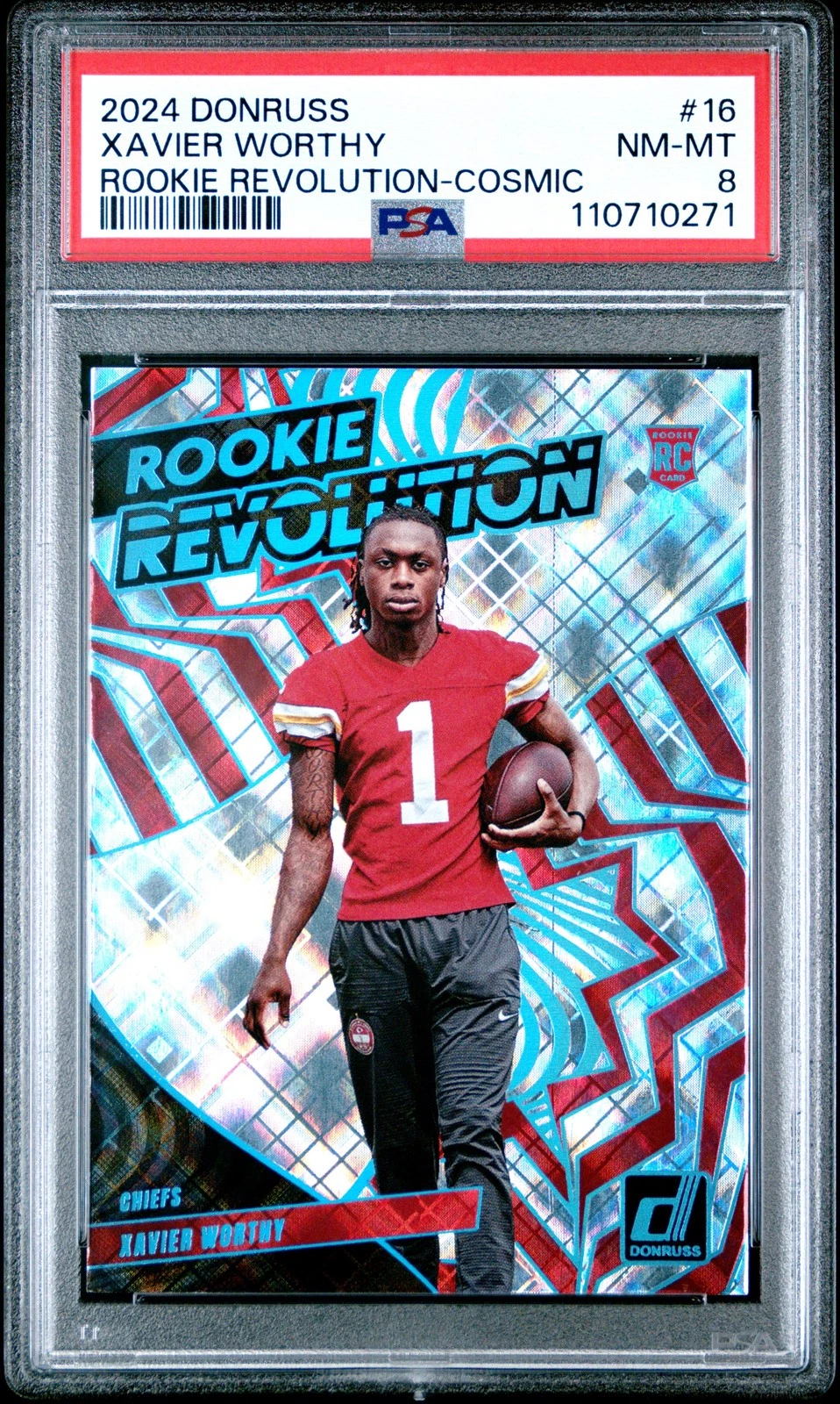 Xavier Worthy Panini Donruss Rookie Revolution #16 Cosmic