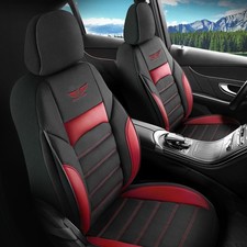 Autositzbezüge Schonbezüge für Volvo V70 in Schwarz Rot 462J12