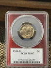 1936 D BUFFALO NICKEL PCGS MS 67