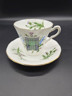 Vintage Pre-owned Adderley Fine Bone China Macdonald Tea Cup And Saucer
