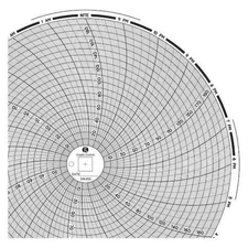 Graphic Controls Chart 456 Circular Paper Chart,1 Day,Pk60