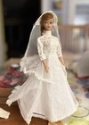 Vintage Barbie Clothing by Premier Doll Togs, Wedding Gown/Veil #26, Circa 1963