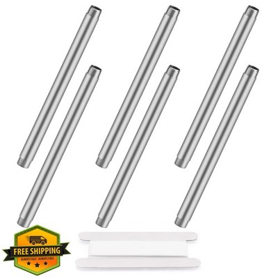 Home TZH 10'' Steel Pipe Nipple 6pc SCH40 1/2'' NPT