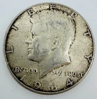 1964 USA Kennedy 90% Silver Half Dollar Coin A12