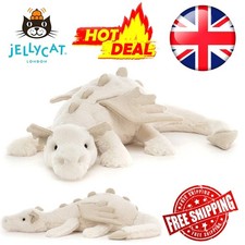 100% Genuine Jellycat Large Snow Dragon 50cm Christmas Birthday BNWT & Dust Bag